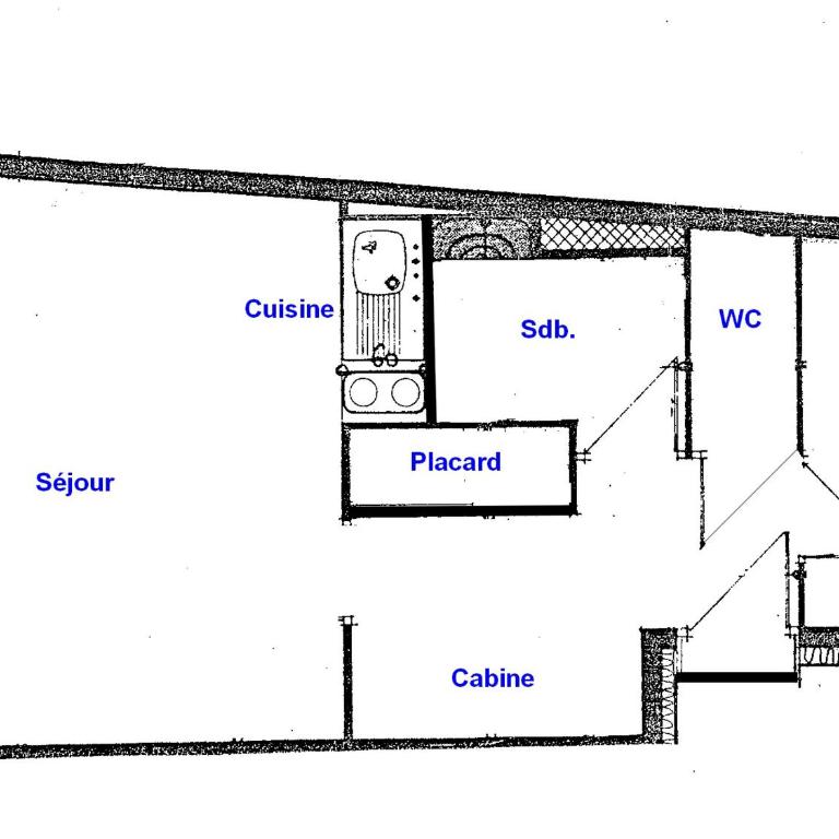 Les Saisies: T2 cabine, 6 pers, terrasse sud, animaux admis - Apartment mit 1 Schlafzimmer - 6