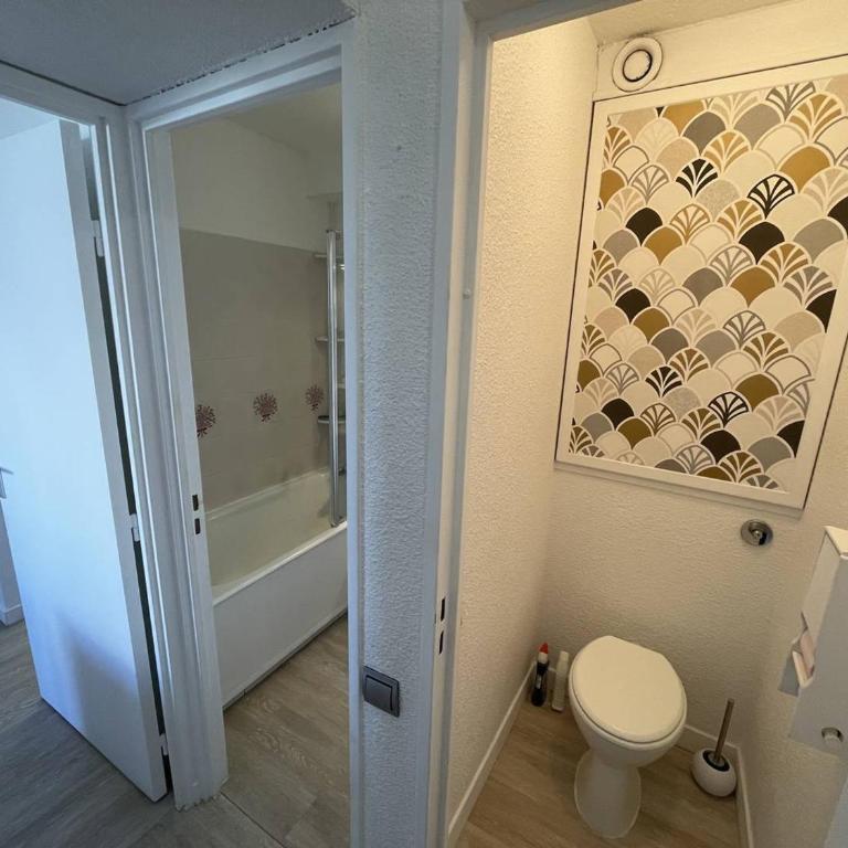 Saint-Cyprien: T2 cabine rénové 6 pers, piscine, parking, à 100m de la plage - FR-1-106-80 - Apartment - 22