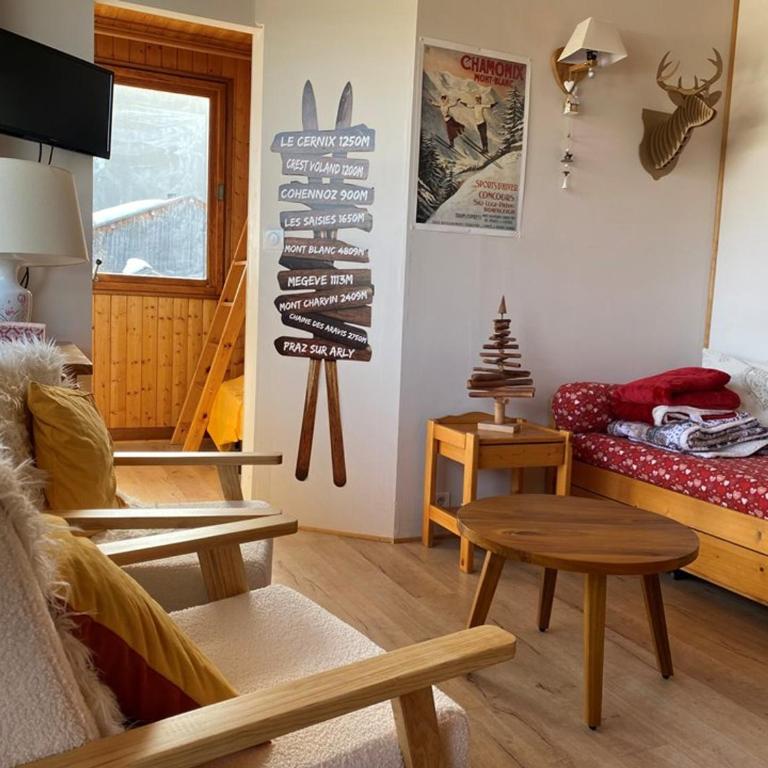 Charmant appartement avec balcon près des pistes, 4 pers., Crest-Voland, proche commerces - Studio - 3