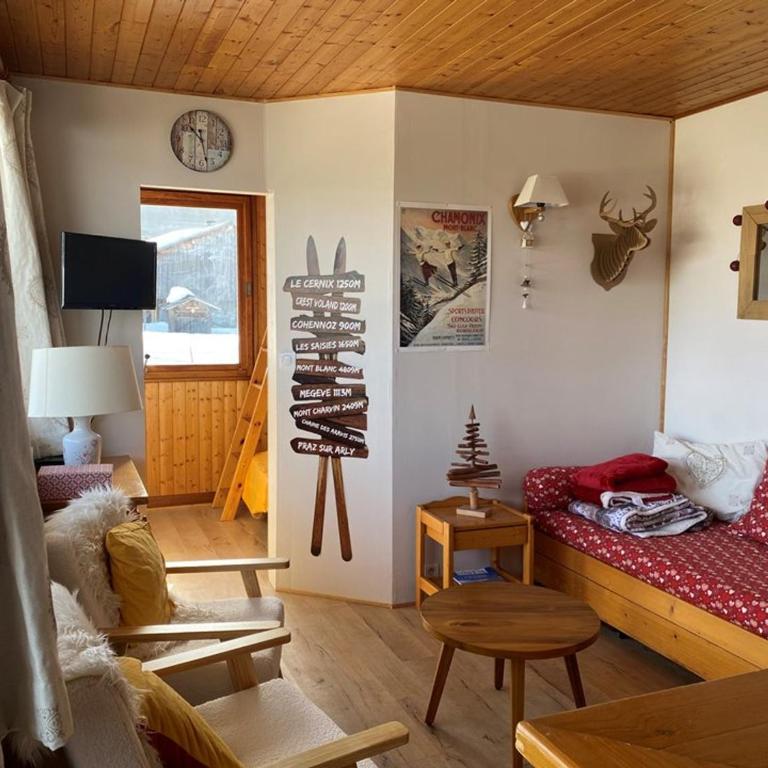 Charmant appartement avec balcon près des pistes, 4 pers., Crest-Voland, proche commerces - Studio - 6