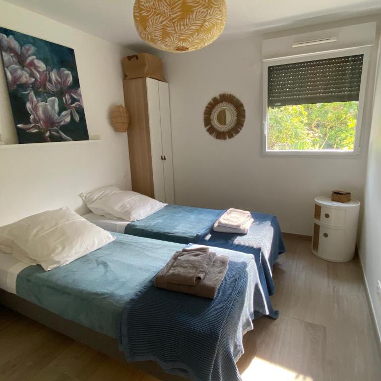 Joli F3 , 4 pers, villa Mahana , plein pied sur jardin , domaine privé criques et plages à pied - Apartment mit 2 Schlafzimmern - 23