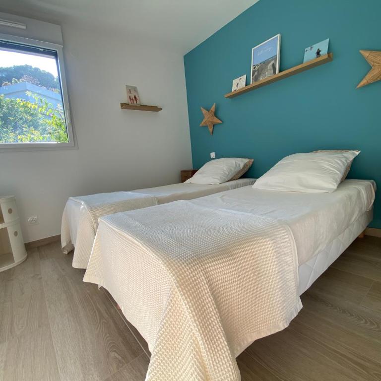 Joli F3 , 4 pers, villa Mahana , plein pied sur jardin , domaine privé criques et plages à pied - Apartment mit 2 Schlafzimmern - 20