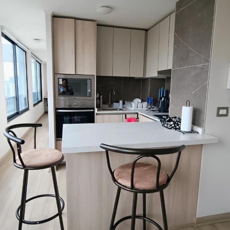 Depto equipado en Santiago, a pasos metro Ñuble - Two-Bedroom Apartment - 9