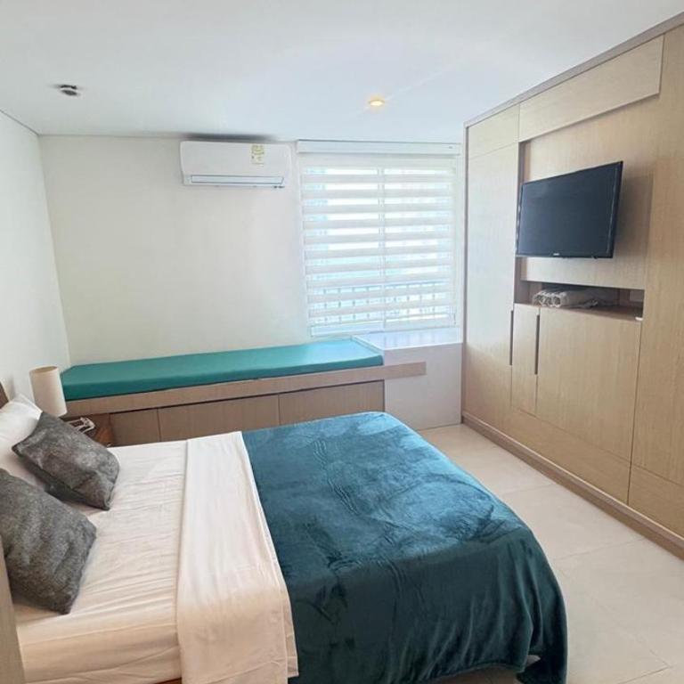 Amoblados , Cartagena, El Laguito - One-Bedroom Apartment with Sea View and Balcony - 3