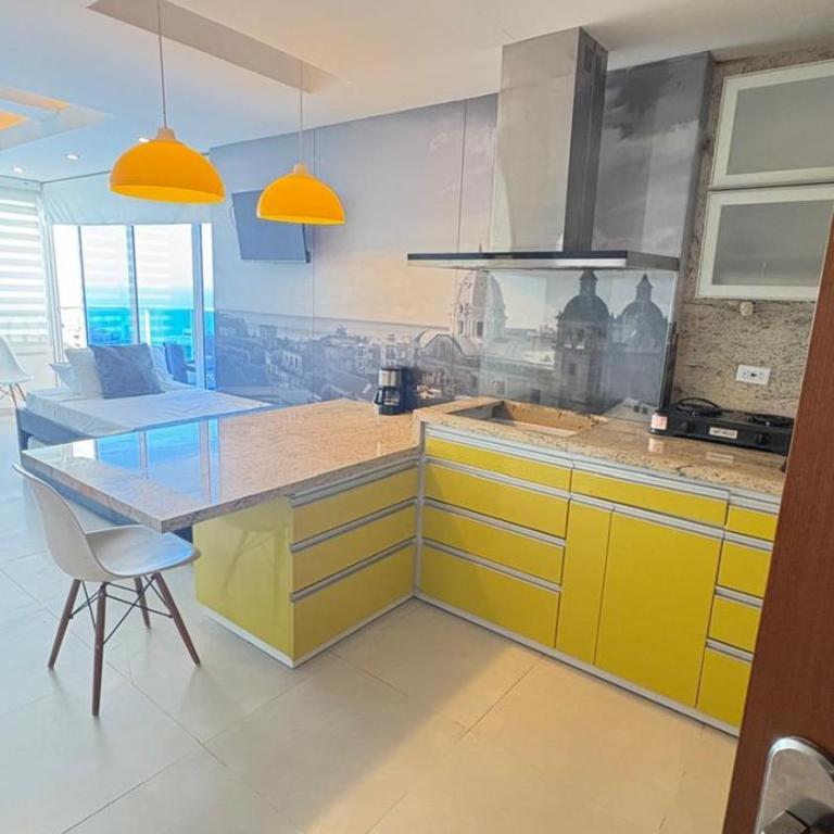 Amoblados , Cartagena, El Laguito - One-Bedroom Apartment with Sea View and Balcony - 6