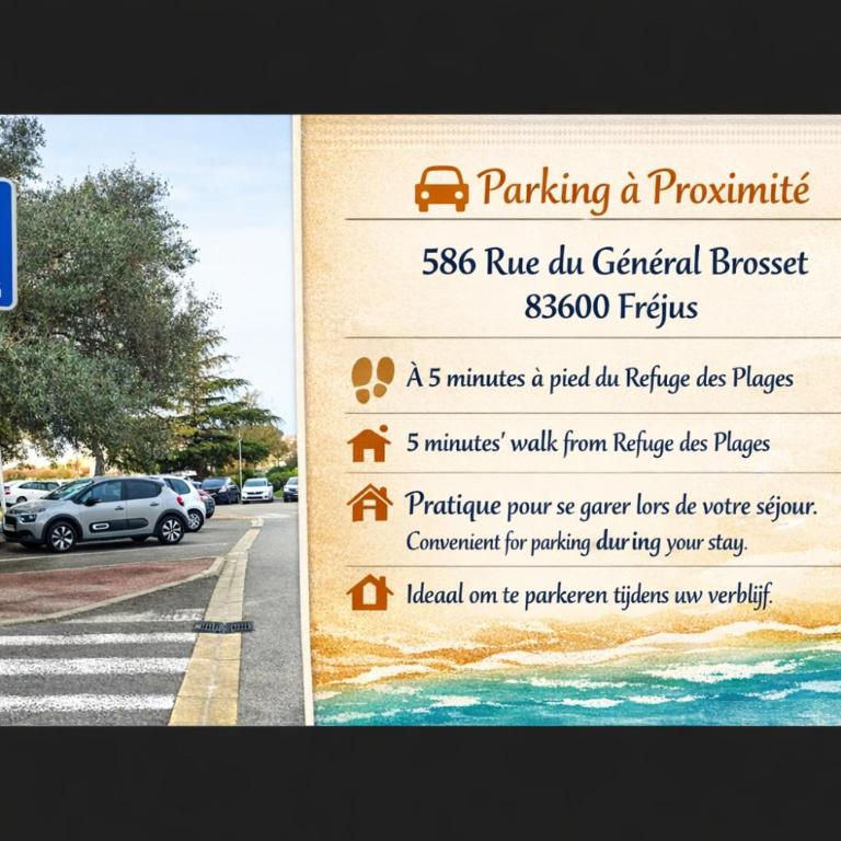 Refuge des Plages-T3 neuf climatisé - Terrasse Sud - proche mer et port à Fréjus - Two-Bedroom Family Apartment - 22