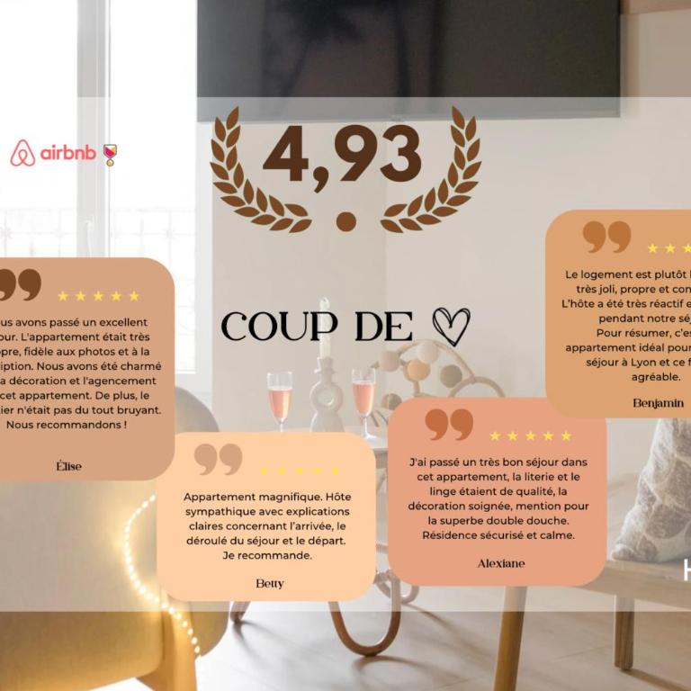 Suite romantique climatisée Parking Proche Lyon 6 - Appartement - 25