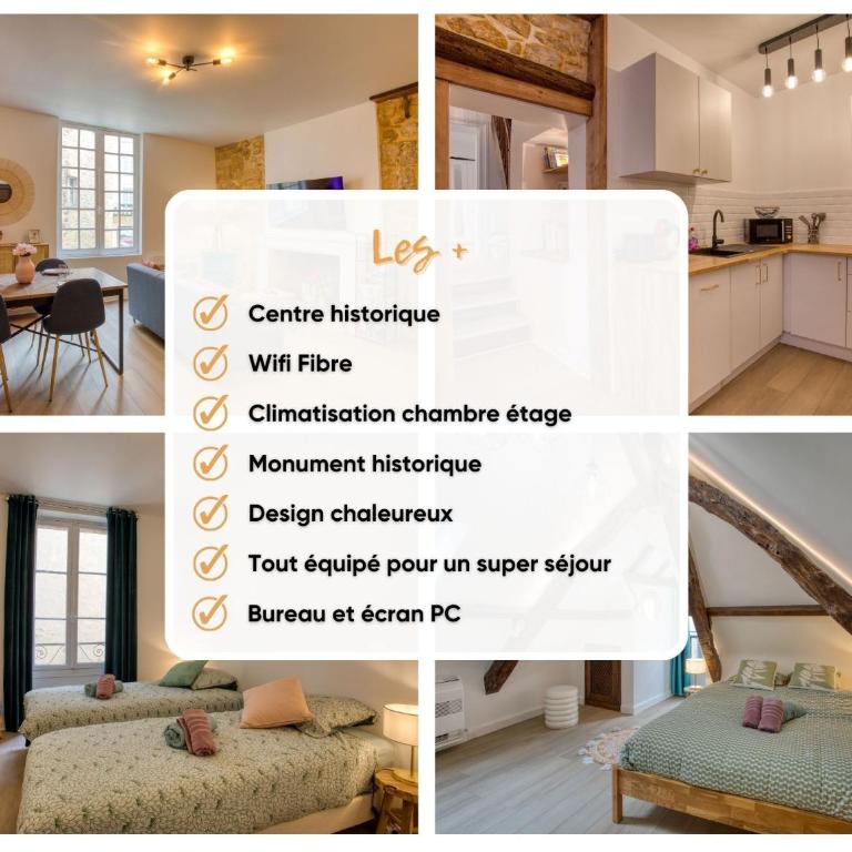 Duplex 2 chambres, hypercentre, charme, "Rempart" - Apartment mit 2 Schlafzimmern - 2