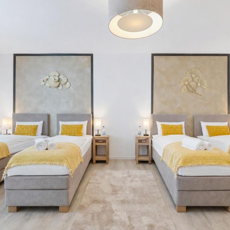 SONNENglück - Großes Apartment für 8 im Zentrum mit flexiblen Betten, Balkon & Parkplatz - Apartment mit 2 Schlafzimmern - 6