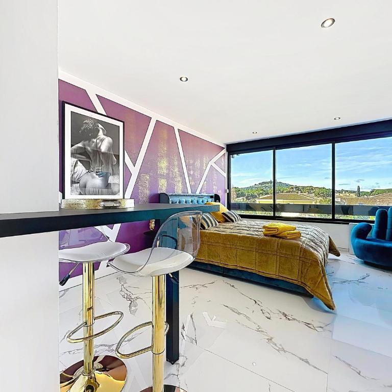 Studio luxe Le Venus doré 218 au village naturiste Port Venus - Apartment mit 1 Schlafzimmer - 2