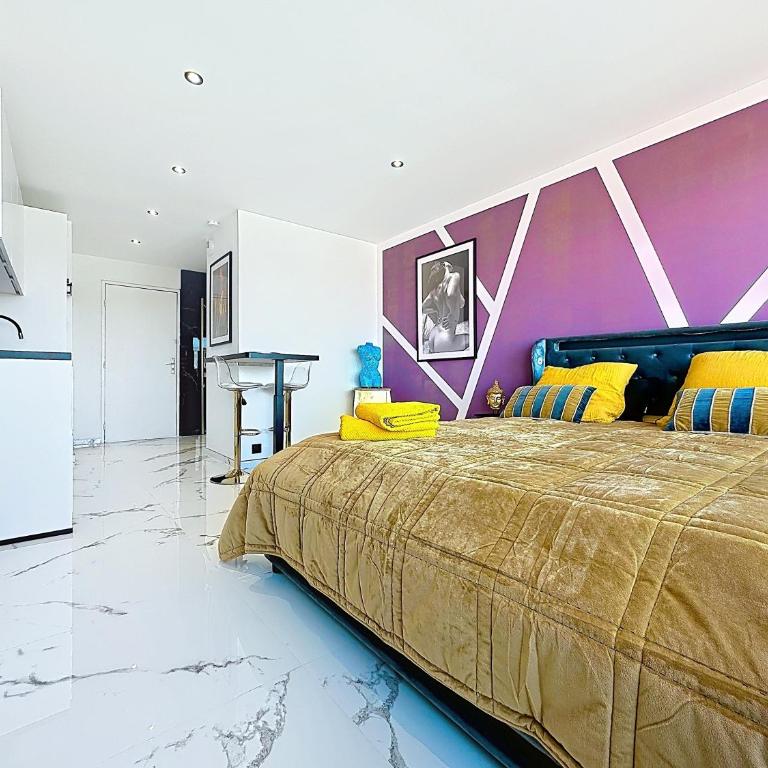 Studio luxe Le Venus doré 218 au village naturiste Port Venus - Apartment mit 1 Schlafzimmer - 8