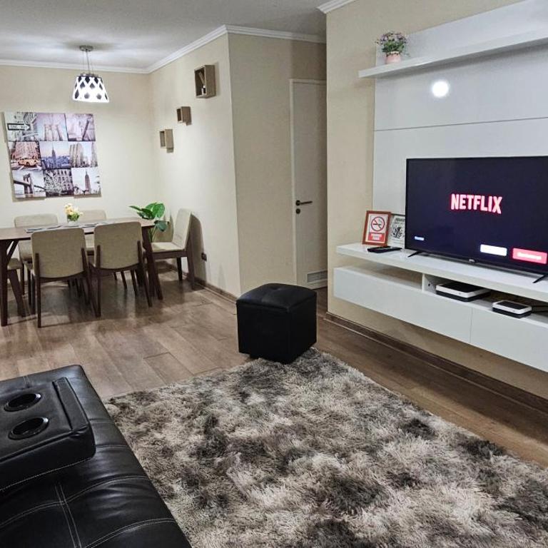 Departamento 3 dormitorios a pasos Champion media luna Rancagua con parcking y Wifi - Three-Bedroom Apartment with Balcony - 1