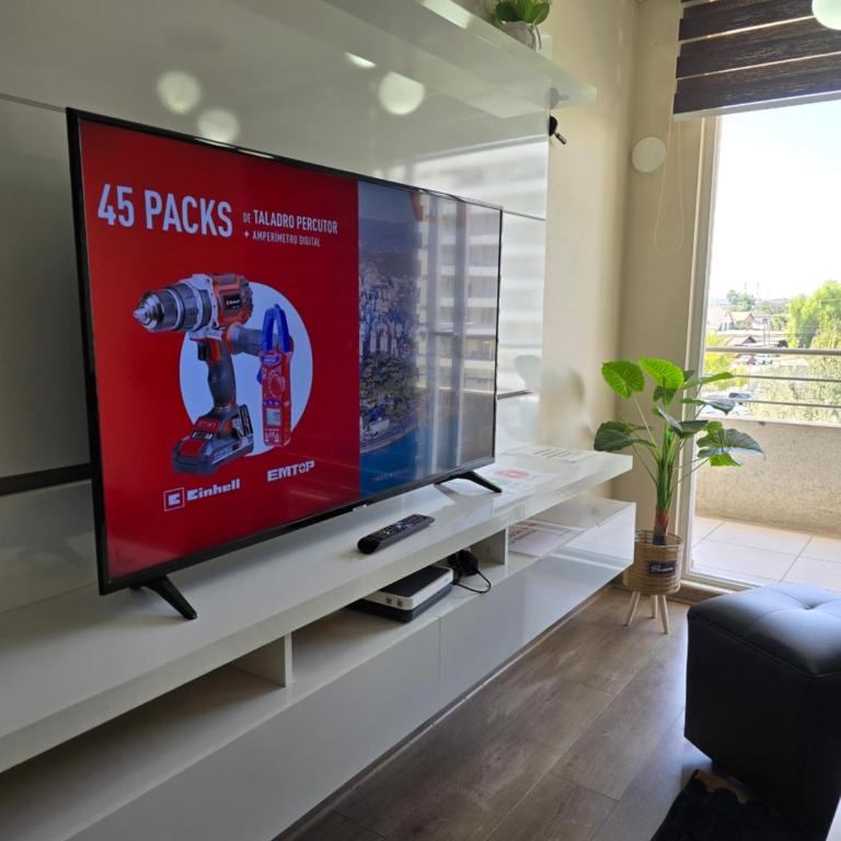 Departamento 3 dormitorios a pasos Champion media luna Rancagua con parcking y Wifi - Three-Bedroom Apartment with Balcony - 3