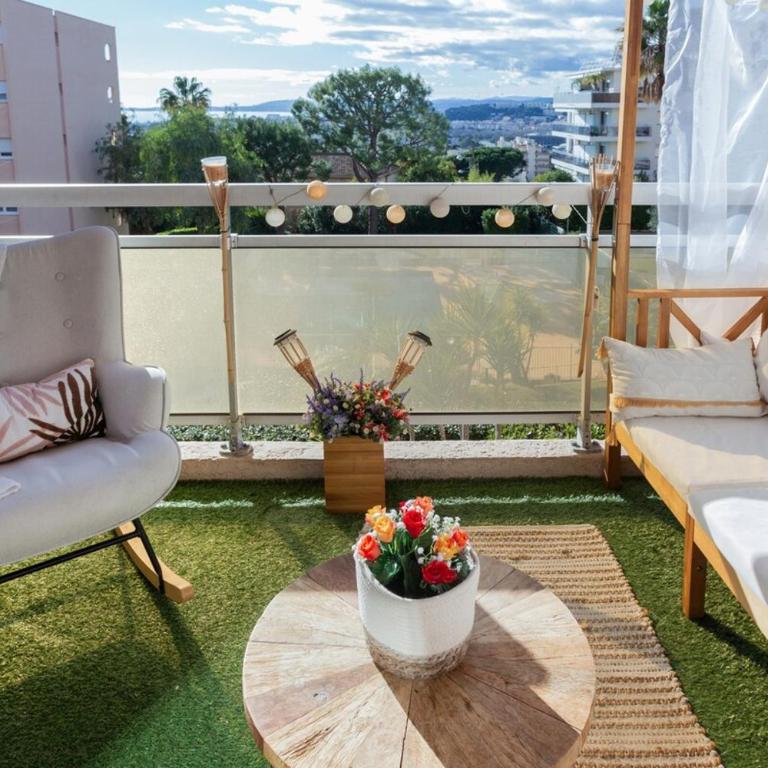 WeHost- CORNICHE Soleil Couchant 2 chambres 4pers,Parking,Piscine - Appartement - Vue sur Piscine - 66