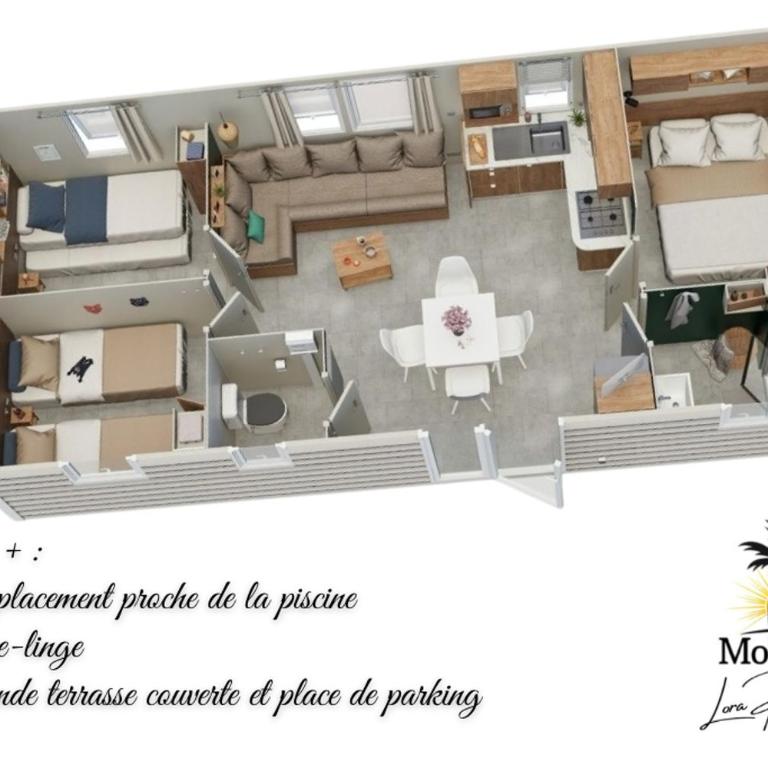 Superbe mobil-home au camping les Sables du Midi - Mobile Home - 15