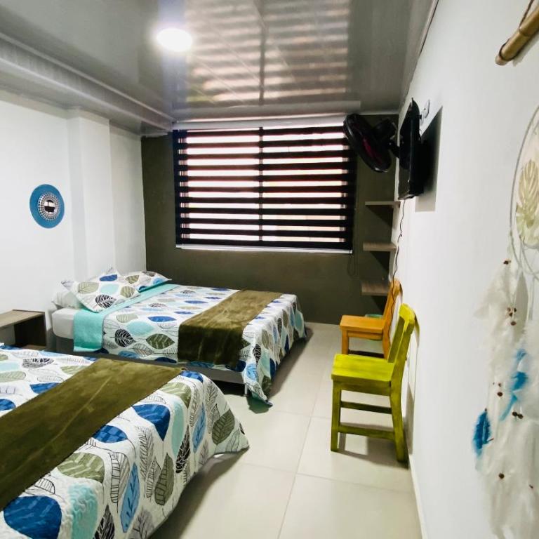 KlanDestino Hostal Santa Marta - Habitación Cuádruple con baño privado - 15