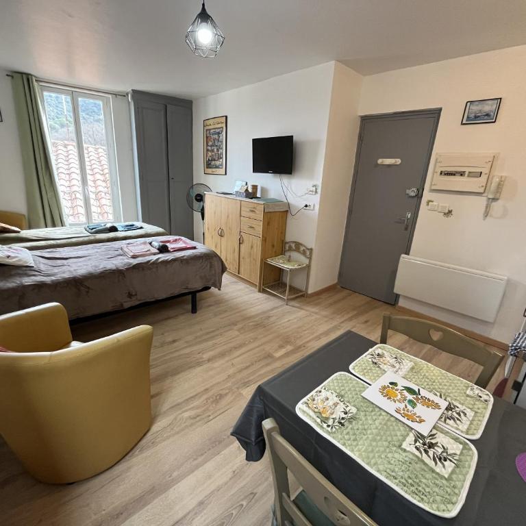 Le Petit Roitelet - Studio Calme et lumineux à 50 m des Thermes - Classé 2 étoiles - Apartamento de 1 dormitorio - 3