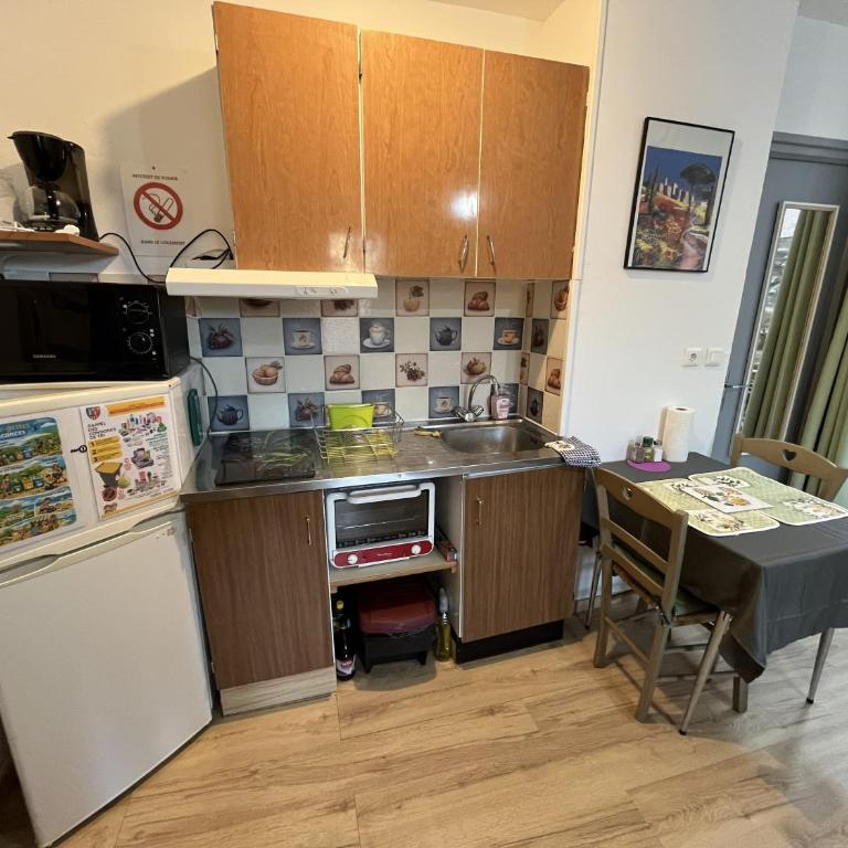 Le Petit Roitelet - Studio Calme et lumineux à 50 m des Thermes - Classé 2 étoiles - Apartamento de 1 dormitorio - 6