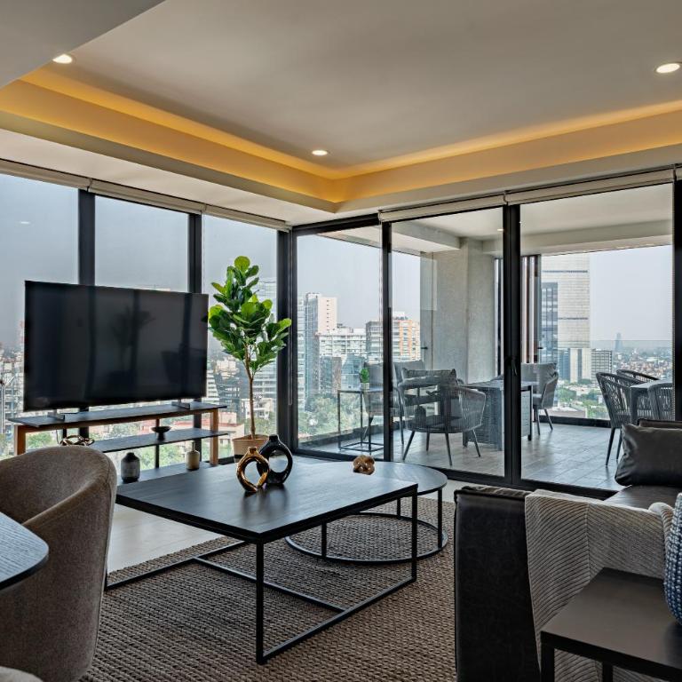 Polanco Luxury Apartments Torre Babel - Two-Bedroom Deluxe Apartment - 14