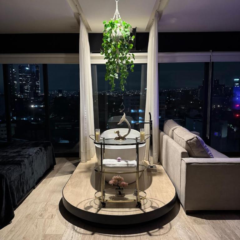 Luxury loft with tub and city view! - Two-Bedroom Apartment - 1