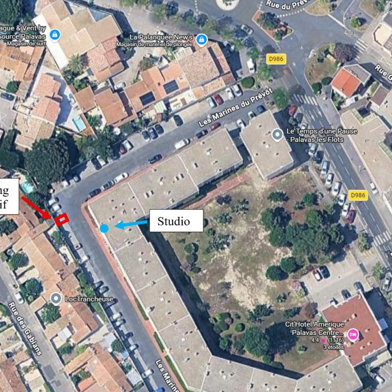 Palavas Beau studio avec Parking Climatisation - Appartement 1 Chambre - 15