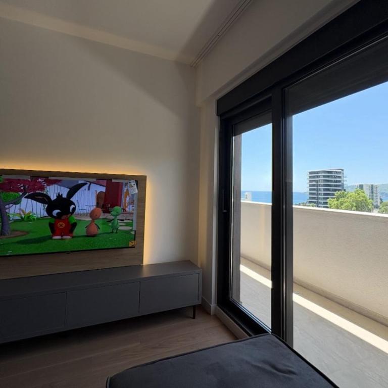 Luxury 2BR Sea View & Garage & Twin Towers Becici - Apartman sa 2 Spavaće Sobe, Terasom i Pogledom na More - 7