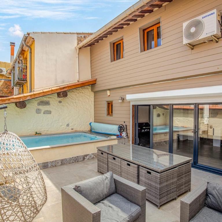 La Vigneronne Marseillan 4ch piscine parking clim - Four-Bedroom Vacation Home - 22