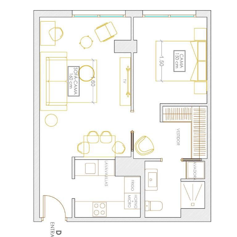 Cid Campeador II - Apartamentos Burgos Deluxe - Apartamento de 1 dormitorio - 2