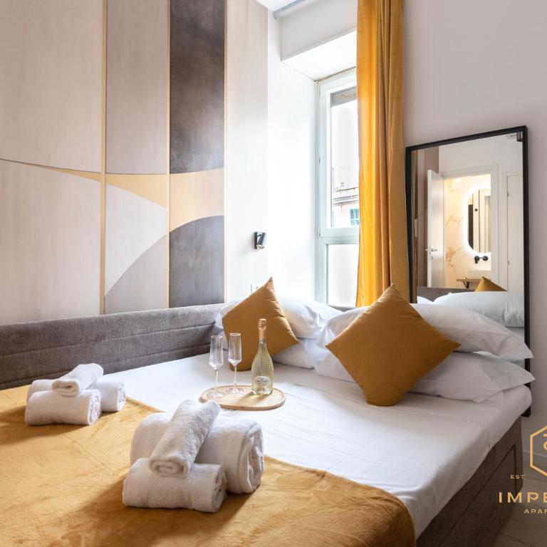 Imperium Aquilae - Luxury guest house, 300mt to Metro, 8 min to Colosseum - Camera Matrimoniale con Bagno Privato - 4