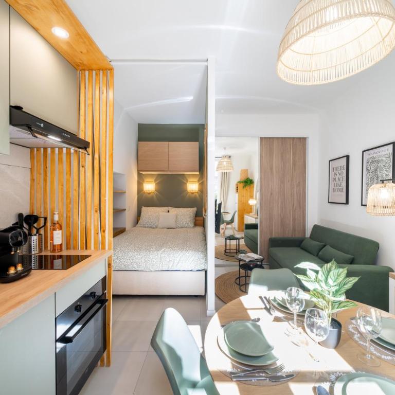 Studio bohème au cœur de Grasse - Place des Artistes - Appartement-Studio avec 1 Lit Double - 4
