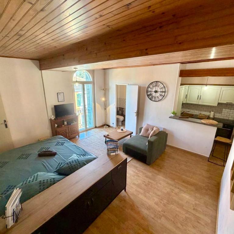 Lumineux studio en dernier étage, centre de Sospel - Appartement 1 Chambre - 1