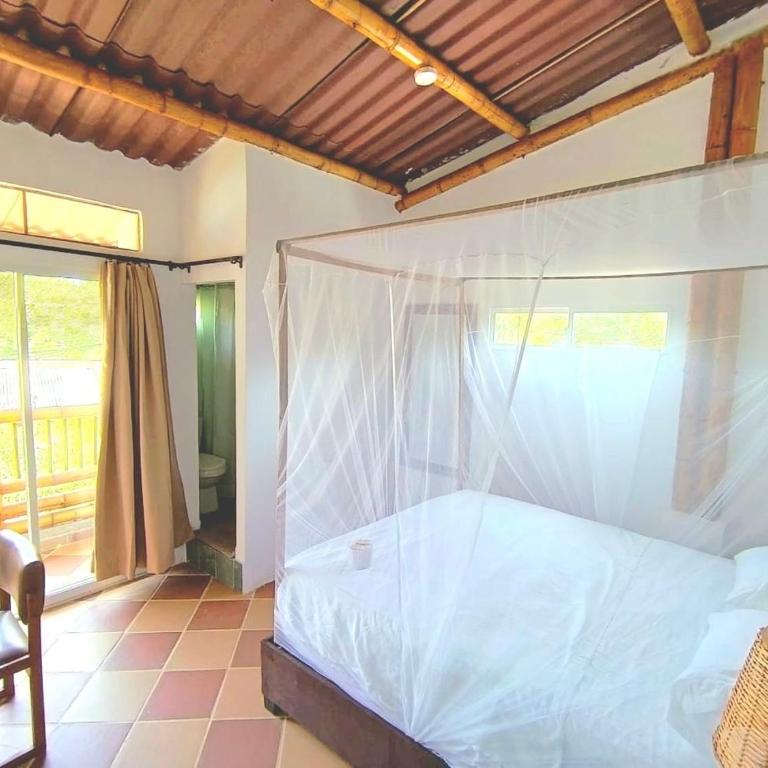La Percha Hostal - Habitación con cama grande y balcón - 7