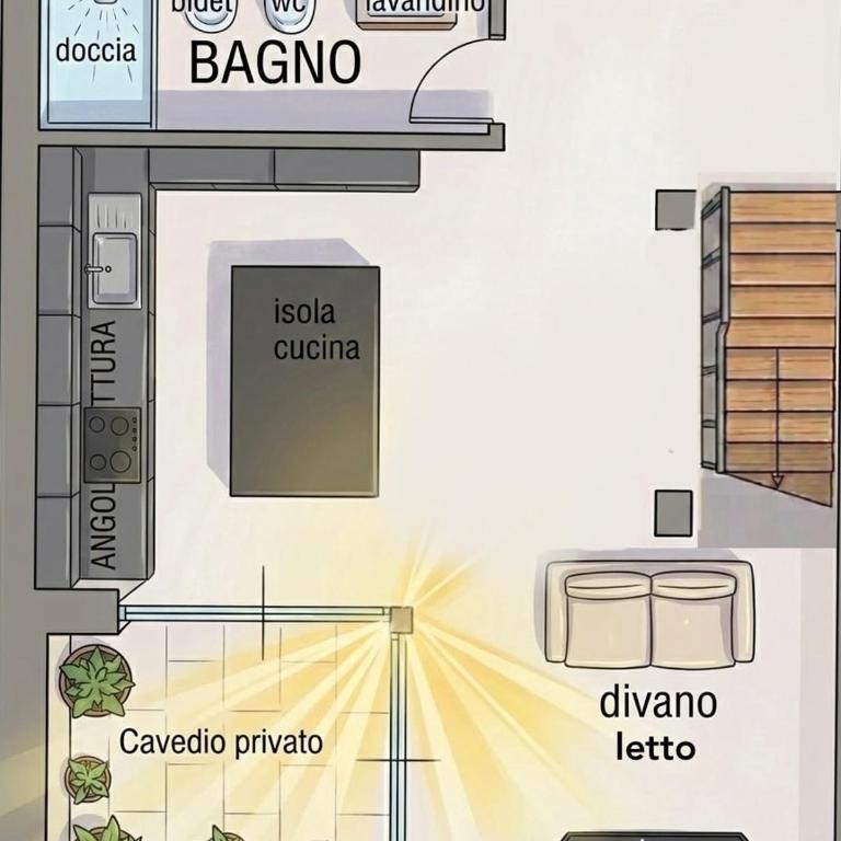 Il Cavedio Bright Design Loft Near Station & Fair - One-Bedroom Apartment - 5