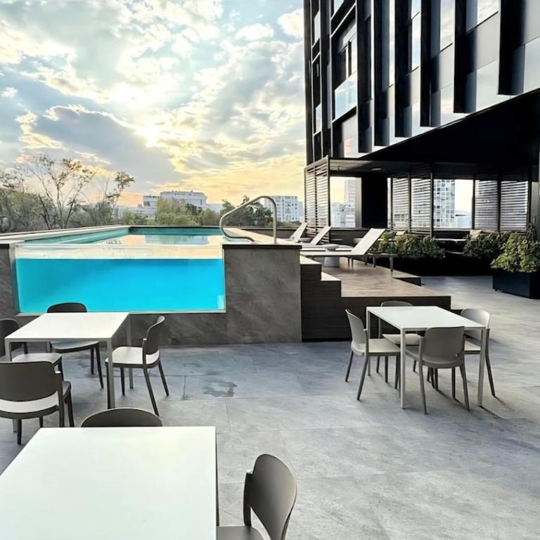 Depa premium con Alberca, Gym y Pádel - country club GDL - Two-Bedroom Apartment - 14