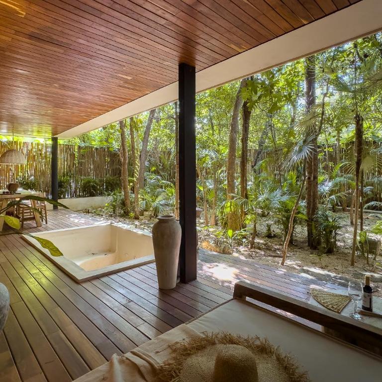 Miraluna Penthouse Tulum - Apartamento Deluxe de 2 dormitorios con vistas al jardín - 35