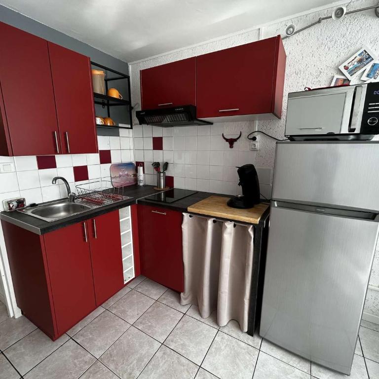 Studio climatisé, au bord de la plage - 3 pers. - FR-1-250-331 - Apartment - 5