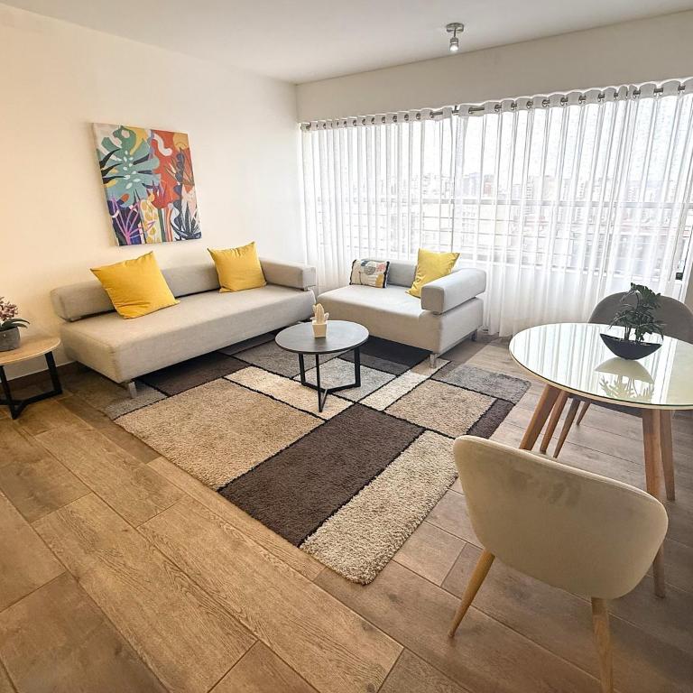 Aparts 4 Days 1 Bedroom Loft Down Town Miraflores - Apartamento Deluxe de 1 dormitorio con vistas a la ciudad - 1