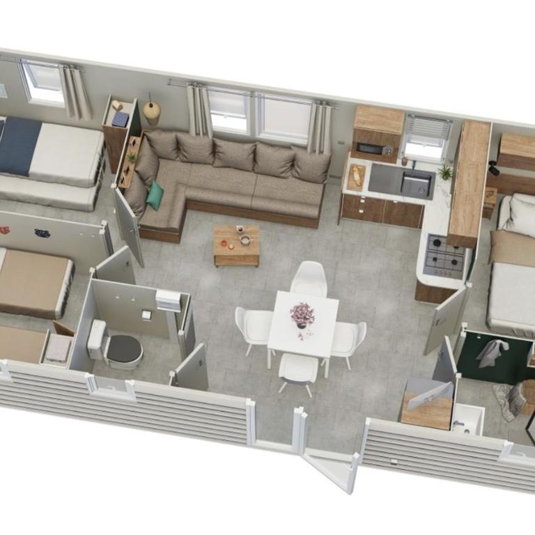 Un toit sur le bassin Claouey - Mobile Home - 2