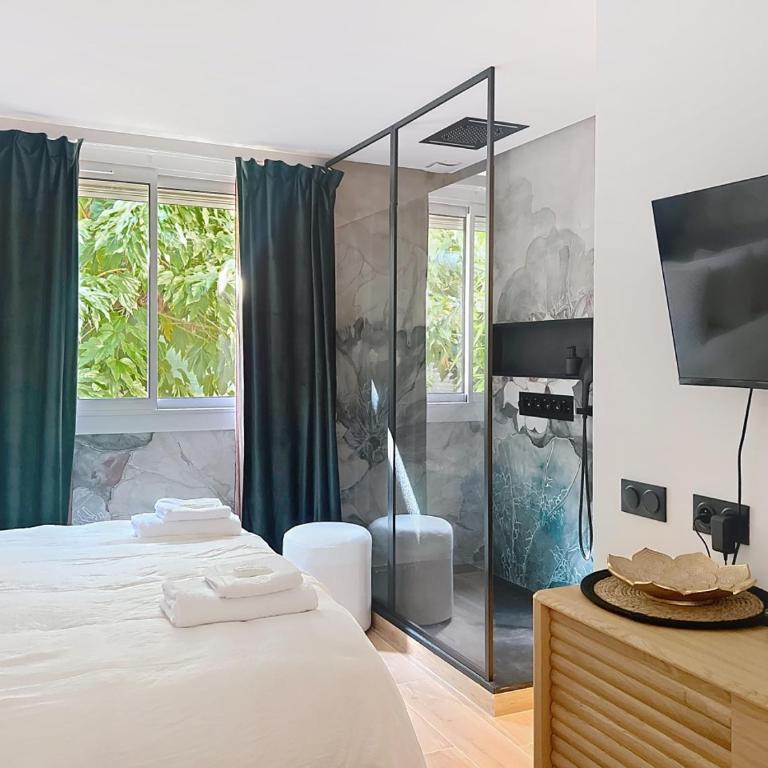 T2 Luxe Canet - 50m plage - Séjour romantique & Love room - Apartamento de 1 dormitorio - 3