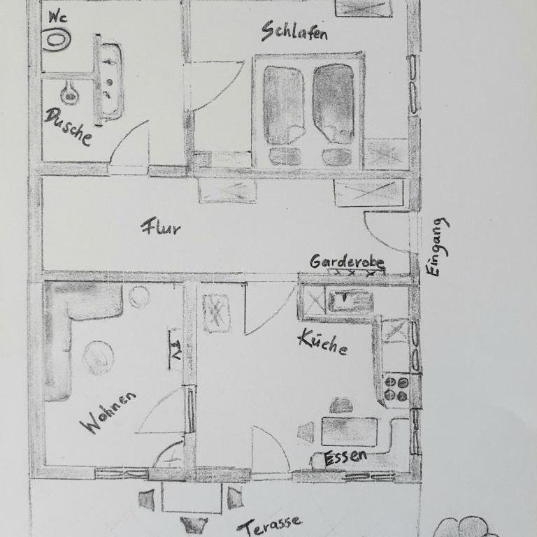 Hartmann´s Nescht - Apartment mit 1 Schlafzimmer und Terrasse - 31