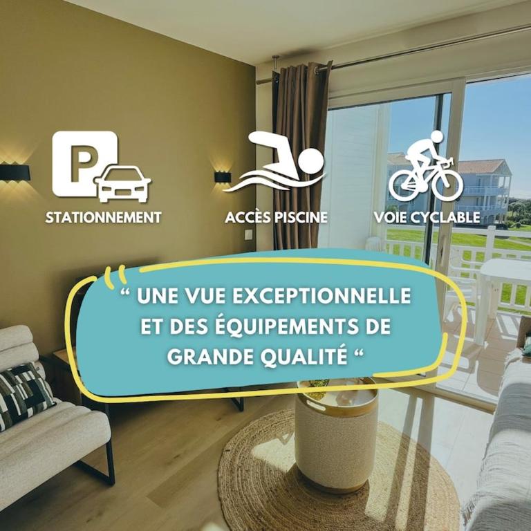 Light&Sea - 2-4 people - Pool access & sea view - Appartamento con 1 Camera da Letto, Balcone e Vista Mare - 1