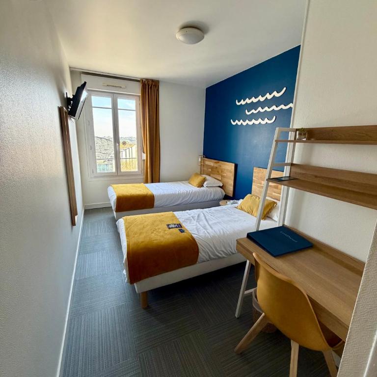 La Marinière Hôtel Restaurant - Chambre Lits Jumeaux avec Douche - 5