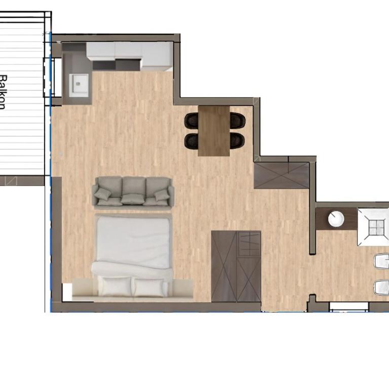 Agriturismo Pe de Munt - Apartment mit 1 Schlafzimmer - 2
