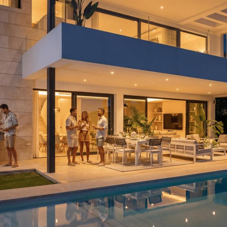 VACATION MARBELLA I Villa Fleur, Rooftop Hot Tub, Heated Pool, Sauna, Cine, GYM, Sea View, Close to The Beach - Villa - 28