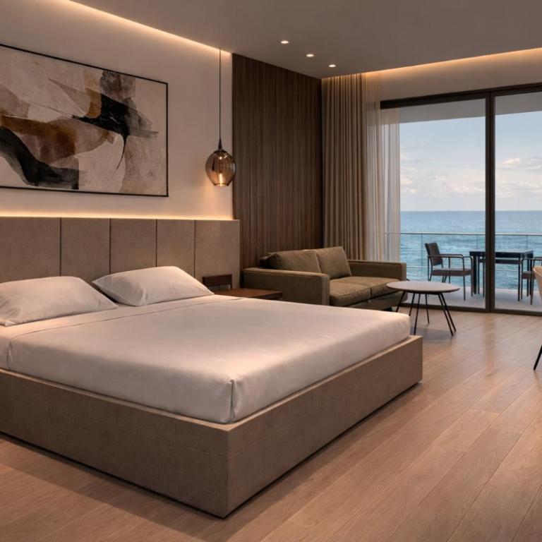 HOTEL MEDITERRANEO LIMAN free private beach for hotel guest - King Room with Sea View - 3