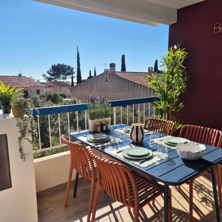 T3 neuf vue mer, à 300m de la plage, piscine et parking privé - Apartamento de 2 dormitorios - 1