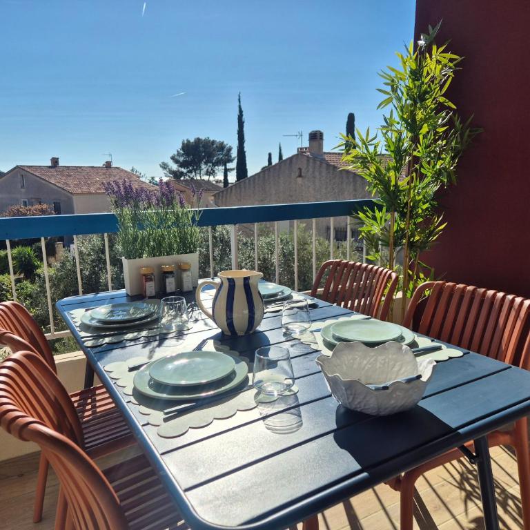 T3 neuf vue mer, à 300m de la plage, piscine et parking privé - Apartamento de 2 dormitorios - 18