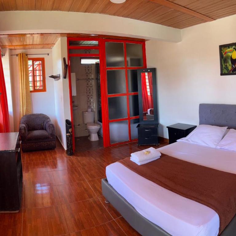 Finca Tradicional La Rochela - Habitación Doble con baño privado - 4