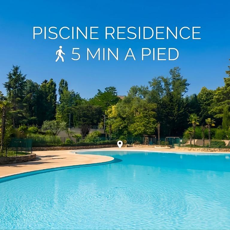 Charme de Mougins & proximité Cannes Logement idéal pour couple en séjour détente ou professionnels en déplacement - Appartement - Rez-de-Chaussée - 5