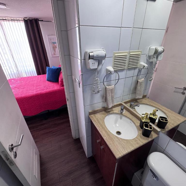 Depto en Santiago Centro con balcón y vista - parking opcional - Deluxe One-Bedroom Apartment with City View - 4